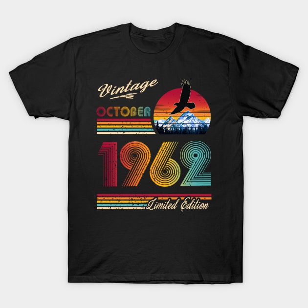 October 1962 Birthday T-Shirt by Green Splash